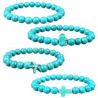 Turquoise Bracelets, fashion jewelry & Unisex blue, 18.5-19CM 