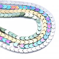 Las Perlas De Hematites Sin Magnético, Hematite, punta de flecha, chapado, Bricolaje, más colores para la opción, 4x4mm, Vendido por Sarta