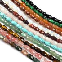 Mixed Gemstone Beads, Natural Stone, Drum, plated, DIY & faceted Approx 7.9 Inch, Approx 