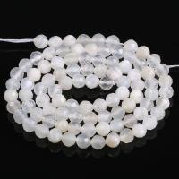 Mondstein Perlen, plattiert, DIY & facettierte, weiß, 4mm, verkauft von Strang