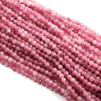 Natural Tourmaline Beads, Moon, plated, DIY, pink 
