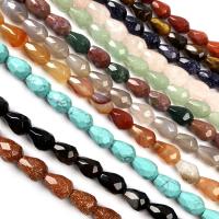 Mixed Gemstone Beads, Natural Stone, Teardrop, DIY & faceted Approx 7.9 Inch, Approx 