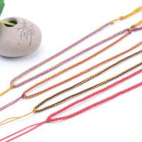 Collar de cuerda, Hilo de Taiwán, Bricolaje & diverso tamaño para la opción, más colores para la opción, longitud:aproximado 17.7-23.62 Inch, Vendido por Sarta