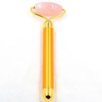 Massage Jewelry, розовый кварц, полированный, Массаж, золотой, 140mm, продается PC