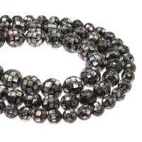 Perles de coquille de Style mosaïque, Rond, DIY & normes différentes pour le choix, plus de couleurs à choisir, Vendu par brin