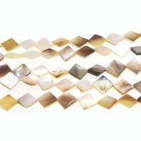 La Perla de Concha Natural, Nácar, Rombo, Bricolaje, color mixto, 10*10*2mm, Vendido por Sarta