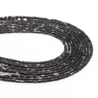 Perlas De Concha Del Labio Negro, Nácar, Columna, Bricolaje, Negro, 3*4mm, Vendido por Sarta