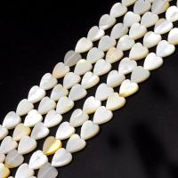 Natural White Shell Beads, Heart, DIY, white, 8*2mm 