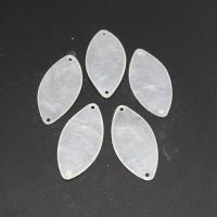 Shell Jewelry Connector, Leaf, DIY white 