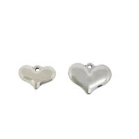 pendentifs de cœur en inox , Acier inoxydable 304, DIY & normes différentes pour le choix, couleur originale, Vendu par PC