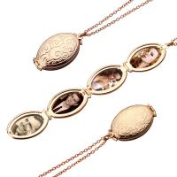 Fashion Locket Necklace, Brass, gold color plated & for woman 20mm .7 Inch 