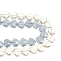 Dreieckiger Kristall Perlen, plattiert, unterschiedliche Farbe und Muster für die Wahl & DIY & facettierte, mehrere Farben vorhanden, 12*13*7mm, 60PCs/Strang, verkauft von Strang