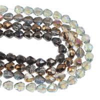 Teardrop Crystal Beads, plated & DIY & faceted 9*8mm 
