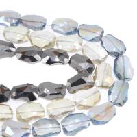 Perlas de cristal de moda, chapado, diferente color y patrón para la elección & Bricolaje & facetas, más colores para la opción, 26*20*16mm, 40PCs/Sarta, Vendido por Sarta