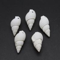 Trumpet Shell Pendant, Conch, DIY, white, 20*10*8mm Approx 1mm, Approx 