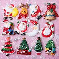 Weihnachten Harz Cabochon, DIY & verschiedene Stile für Wahl & Emaille, keine, 50PCs/Tasche, verkauft von Tasche