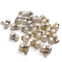 Freshwater Pearl Pendants, Teardrop, silver color plated, DIY 13x18- 