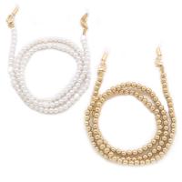Zinklegierung Brillenkette, mit Kunststoff Perlen, plattiert, für Frau, keine, Länge:29.5 ZollInch, verkauft von Strang