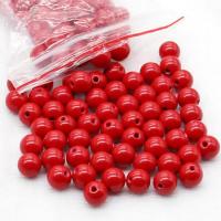 Perles cinabre, Rond, Oindre, DIY & normes différentes pour le choix, rouge Vendu par sac