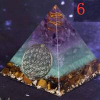 Quartz Pyramid Decoration, Triangle, epoxy gel, for home and office & durable 