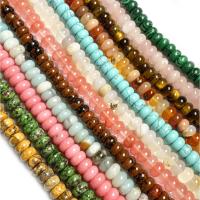 Mixed Gemstone Beads, Natural Stone, Abacus, plated, DIY Approx 