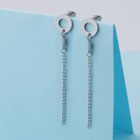 Stainless Steel Drop Earring, for woman, original color 