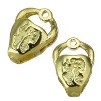 Perles de pendentif en cuivre, laiton, Seau, Placage de couleur d'or, d’autres effets Environ 1mm, Vendu par PC