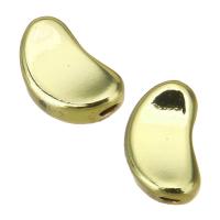 perla de cobre, metal, color del oro de la alta calidad chapado, 5x9x4mm, agujero:aproximado 1mm, Vendido por UD