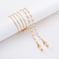 Zinc Alloy Glasses Chain, gold color plated, durable .5 Inch 