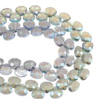 Teardrop Crystal Beads, plated & DIY & faceted 16*18*8mm 