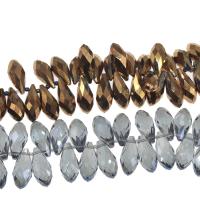 Teardrop Crystal Beads, plated & DIY & faceted 25*12mm 