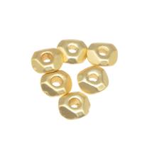 Brass Spacer Beads, Round, plated, DIY, golden, 5*5*2mm 
