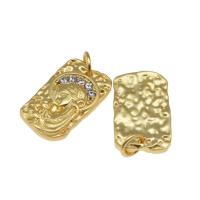 Brass Jewelry Pendants, Girl, plated, DIY, golden, 17*10*3mm 