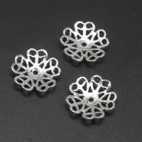 Zinc Alloy Bead Caps, Flower, plated & DIY, metallic color plated, 18*3 