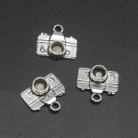 Zinc Alloy Jewelry Pendants, Camera, plated & DIY, metallic color plated, 14*15*2mm 