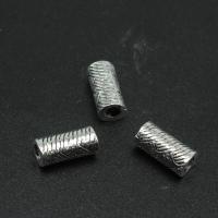 Zinc Alloy Tube Beads, Column, plated & DIY, metallic color plated, 10*5mm 