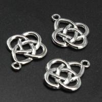 Zinc Alloy Jewelry Pendants, Four Leaf Clover, plated & DIY, metallic color plated, 20*16*2mm 