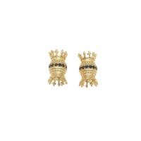 Brass Jewelry Beads, plated, DIY, golden, 17*10mm 