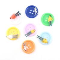 Смолы кнопки 4 отверстия, канифоль, DIY, разноцветный, 20mm, продается PC