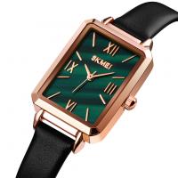 SKmei® Women Jewelry Watch, Zinc Alloy, with PU Leather & Glass & Stainless Steel, Chinese movement, plated, Life water resistant & for woman 220mm 