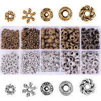 Zinc Alloy Spacer Beads, with Plastic Box, plated, DIY 