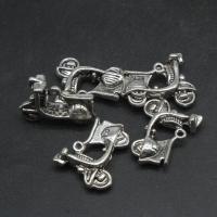 Zinc Alloy Jewelry Pendants, Motorcycle, plated, DIY, metallic color plated, 18*23*6mm 