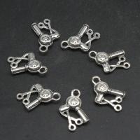 Zinc Alloy Jewelry Pendants, plated, DIY, metallic color plated, 17*13*3mm 