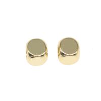 Brass Jewelry Beads,  Square, plated, DIY, golden, 6*6mm 