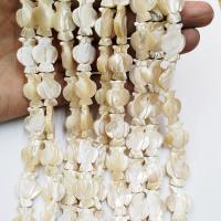 Perles de coquillage jaune naturel, coquille jaune, hibou, poli, DIY Vendu par brin