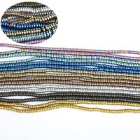 Las Perlas De Hematites Sin Magnético, Hematite, ábaco, pulido, Bricolaje, más colores para la opción, 4x2mm, Vendido por Sarta