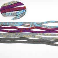Las Perlas De Hematites Sin Magnético, Hematite, pulido, Bricolaje, más colores para la opción, 6x3mm, Vendido por Sarta