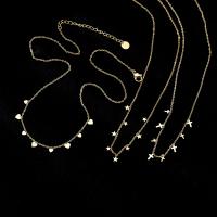 Stainless Steel Jewelry Necklace, gold color plated & for woman Approx 19.68 Inch 