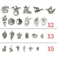Zinc Alloy Jewelry Pendants, plated, mixed, 16-46mm 