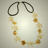 Headband, Zinc Alloy, gold color plated, for woman 